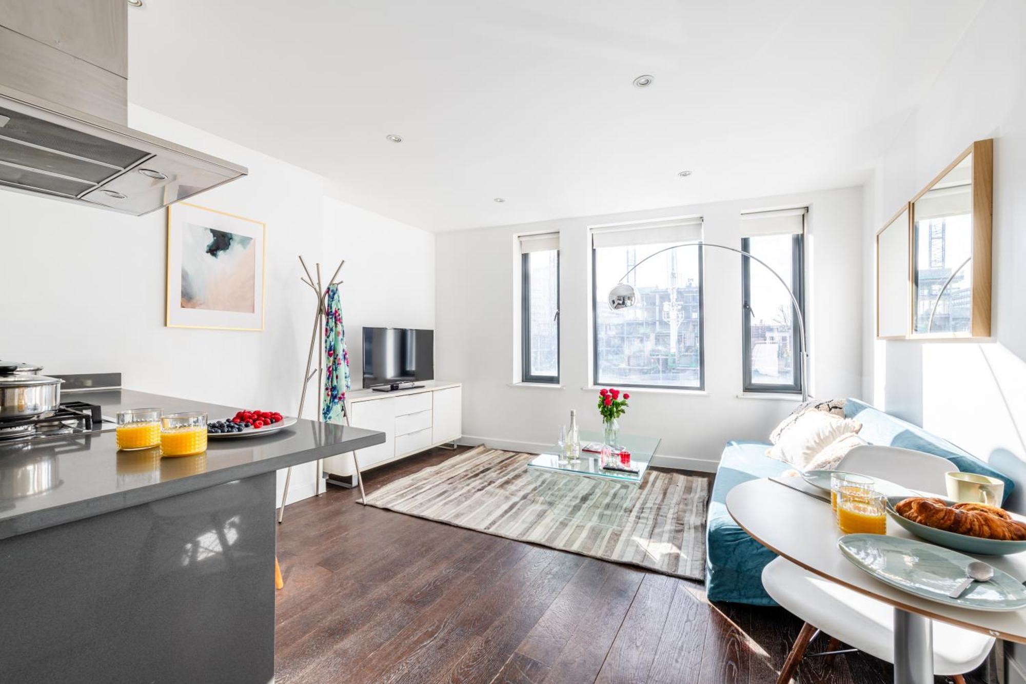 Chic 1 Bed Kings Cross Farringdon 4 Guests Apartment *