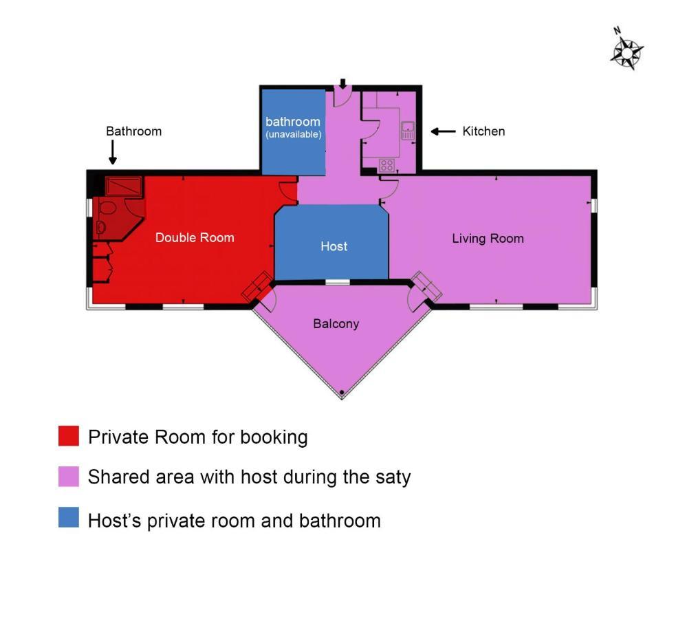 Accommodatie bij particulieren Very Large Ensuite With Wonderful View Over The River Thames In A Peaceful & Calm Residential Building - Shared Flat With 1 Host