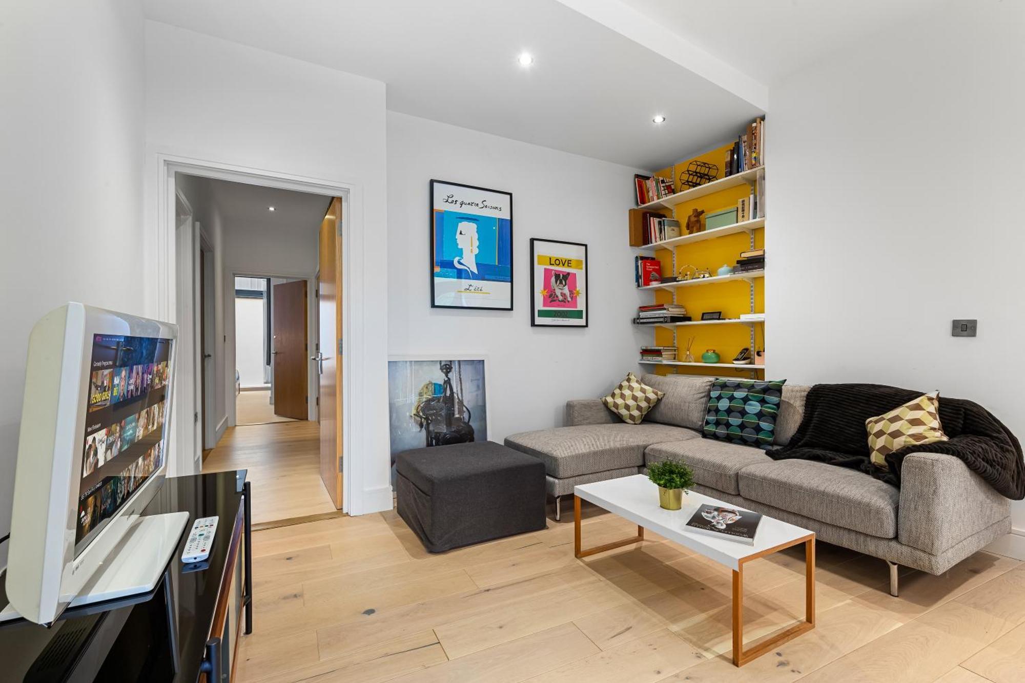 Lägenhet Trendy 2 Bed Flat In Greenwich With Car Parking