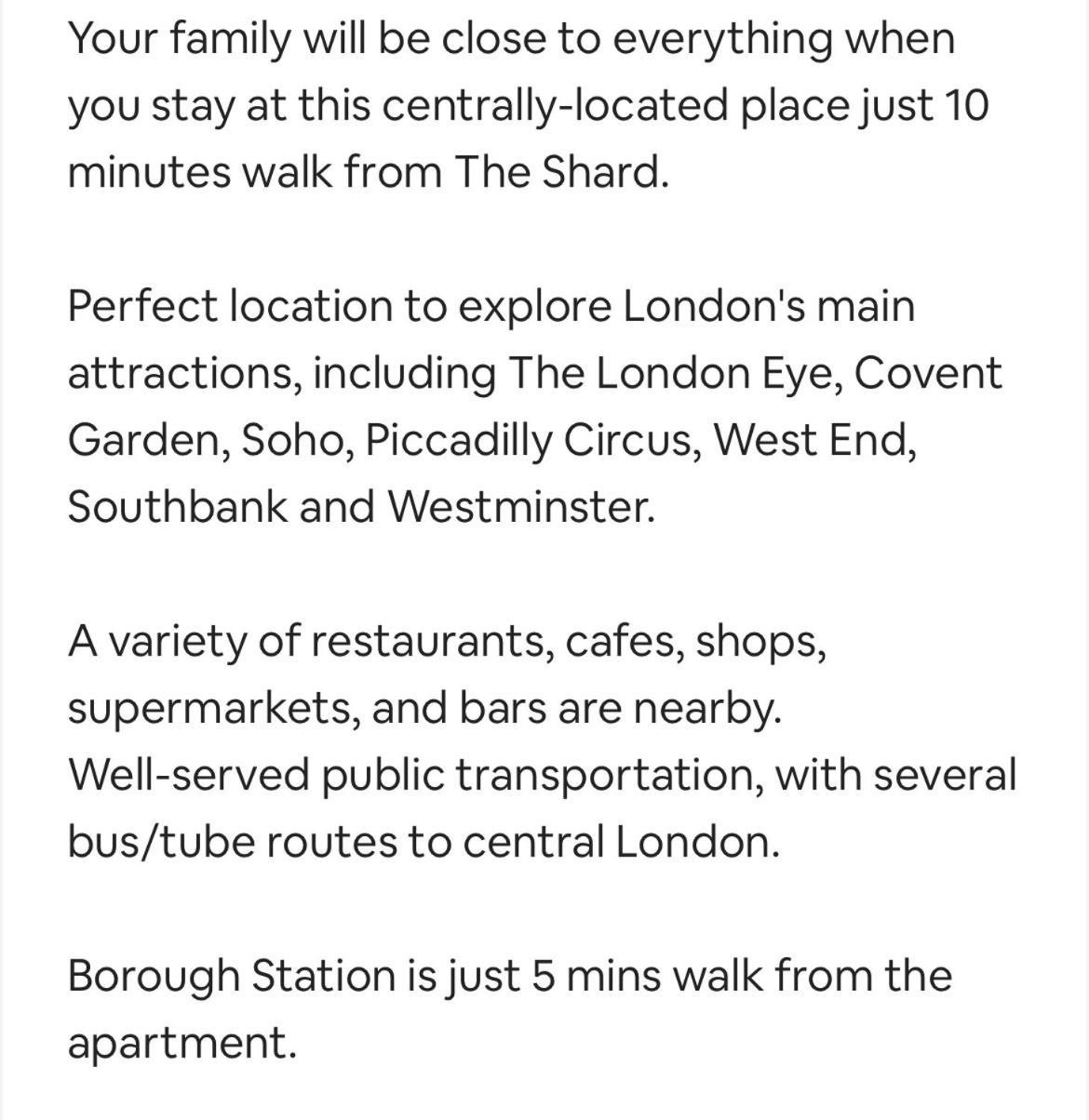 Aprt 10mins Walk From The Shard! Appartamento Londra