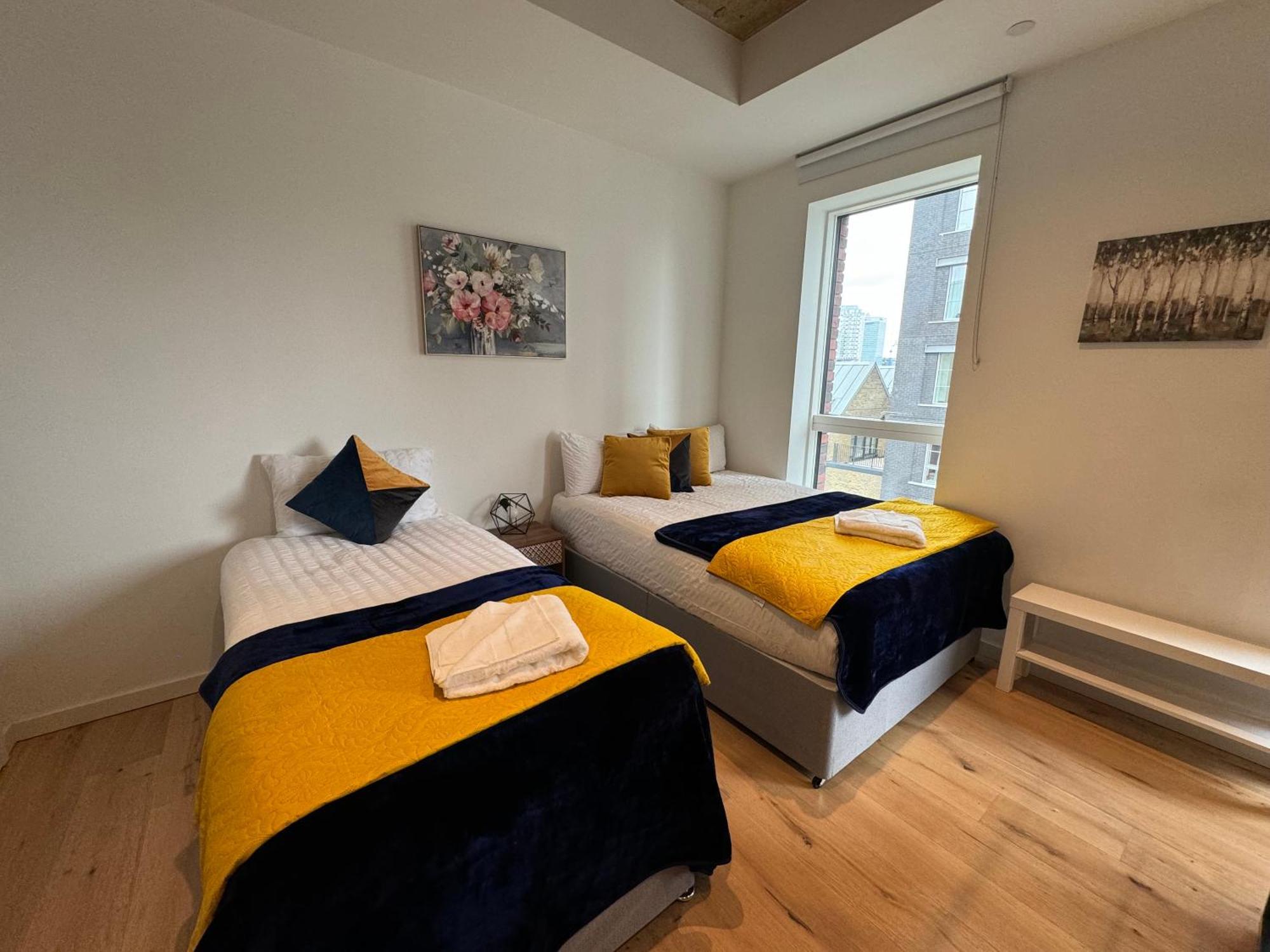 Luxury Flat With Balcony, River View, O2 Arena, Excel, Canary Wharf, Station Appartement *