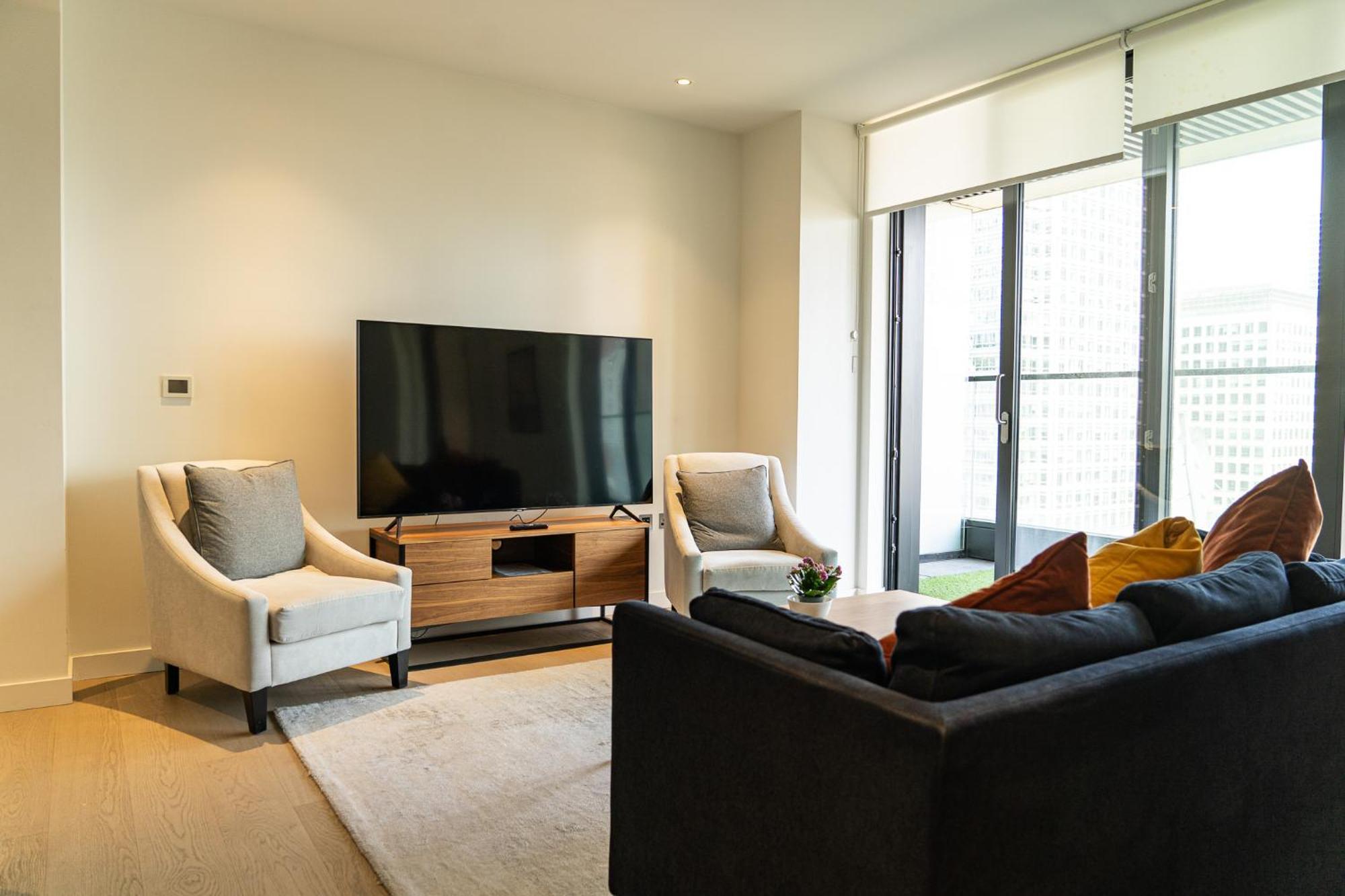 Luxury Balcony Apartment, Canary Wharf Lejlighed London