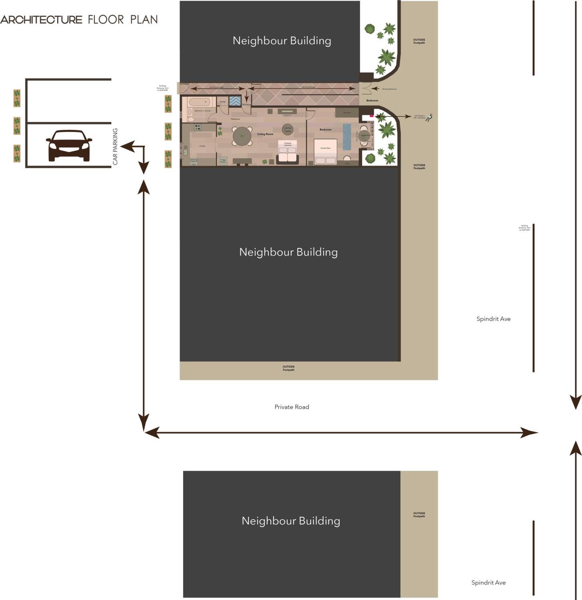Modern Ground Floor In Canary Wharf, Free Parking Leilighet *