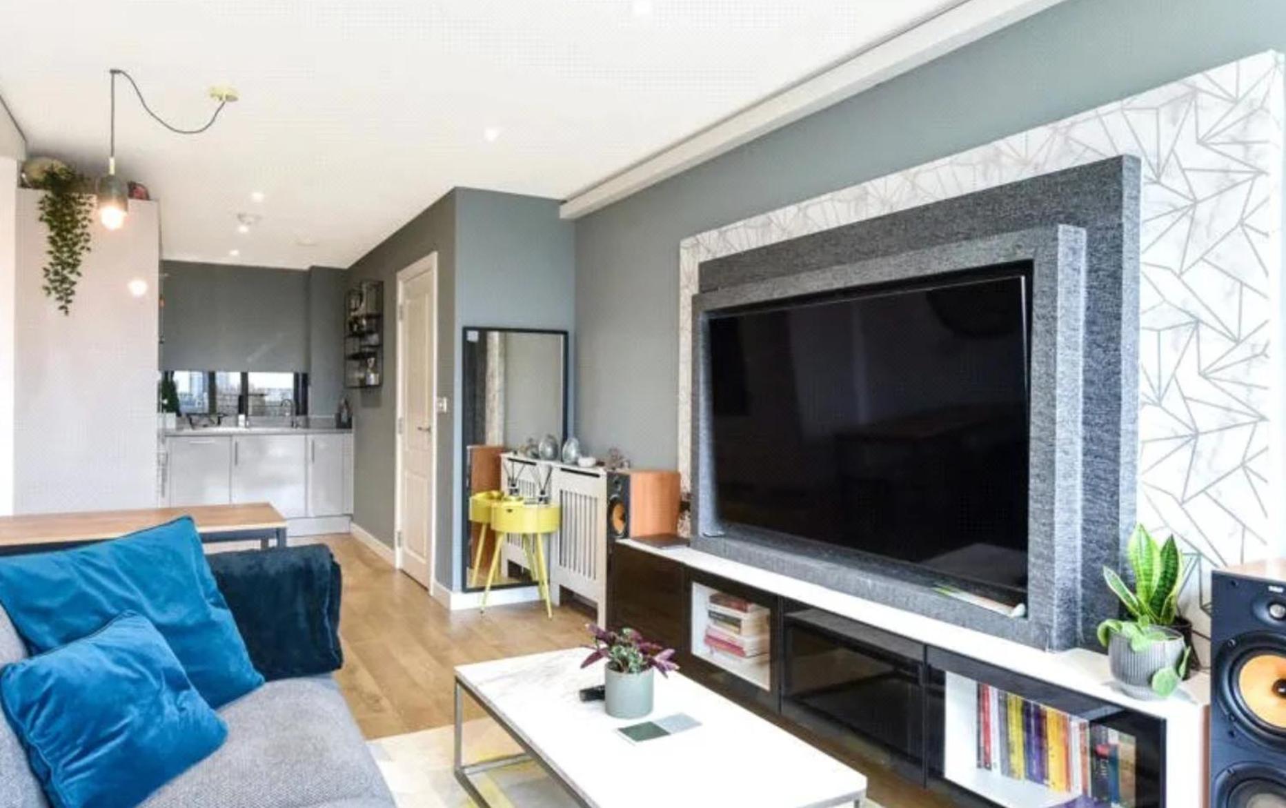 Londonaprt 1bed Balcony Gym Tv Wifi Lägenhet