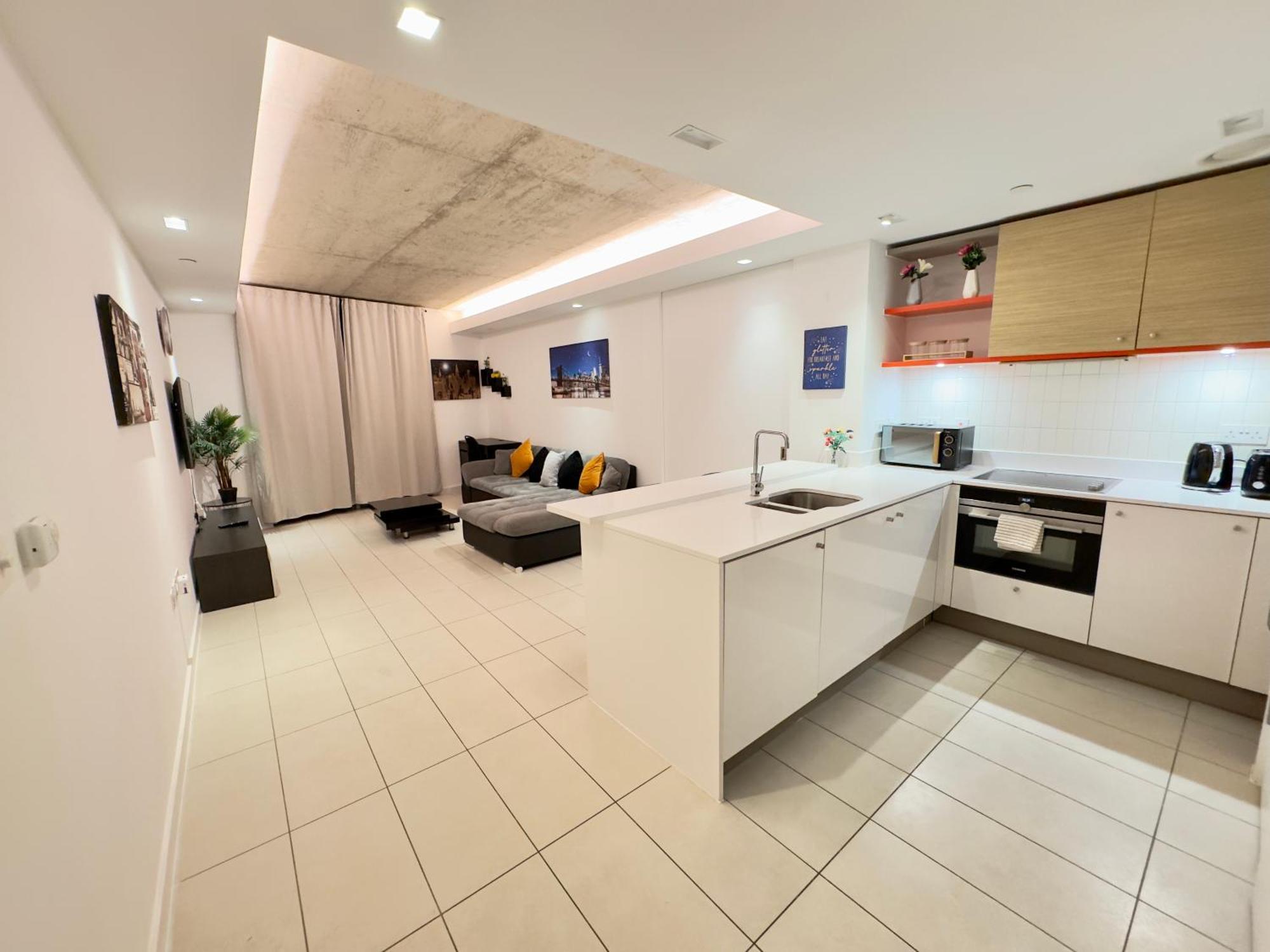 Leilighet Excel Cosy With Balcony & River View Close To O2 Arena, Cable Car, Hall *