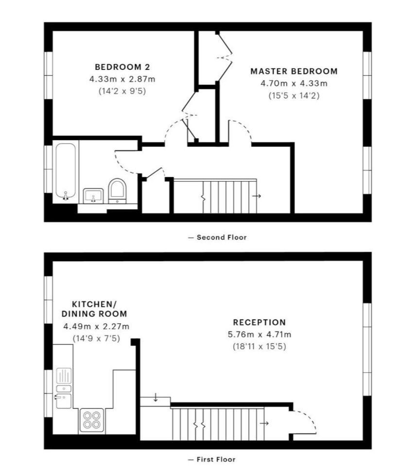Oriental, 2 Double Bedroom Flat, Royal Greenwich, Se * Londra