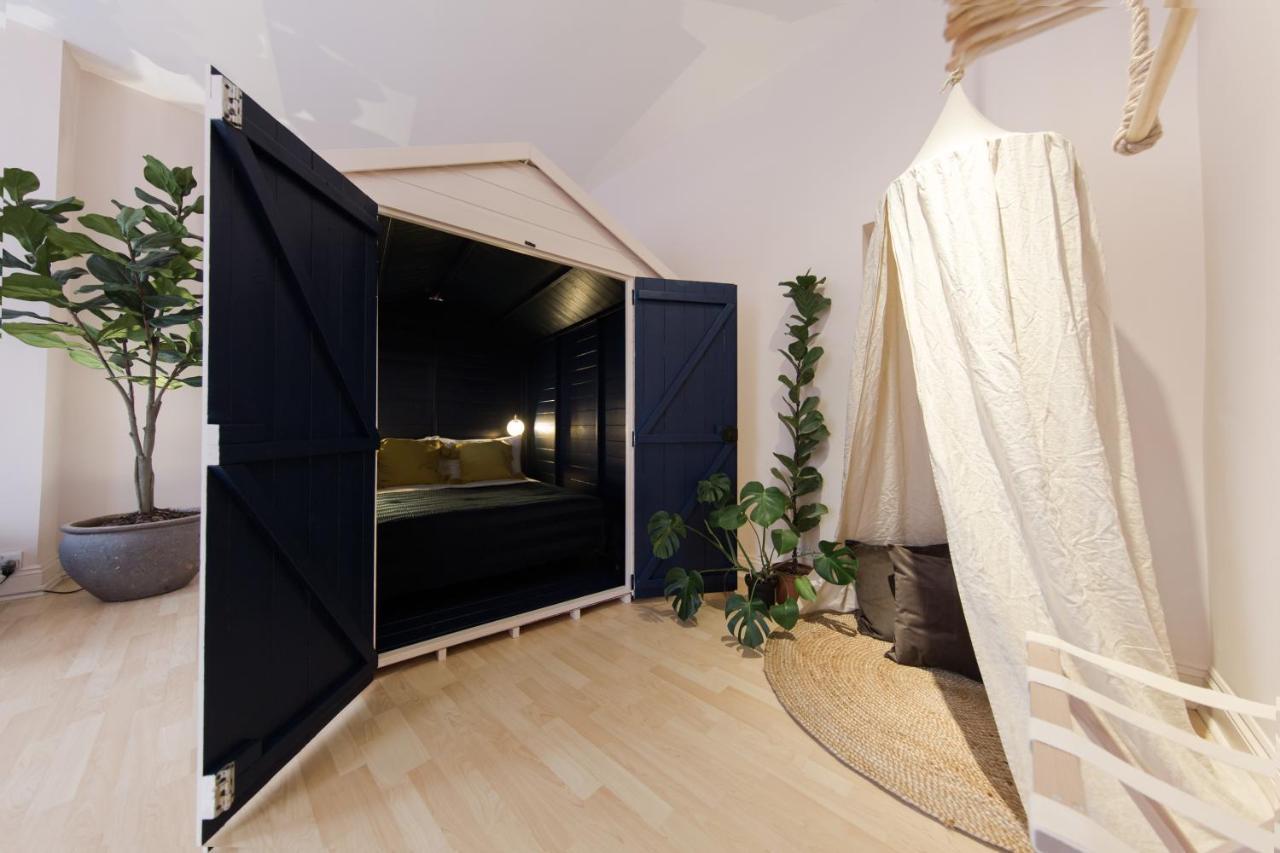Shoreditch Loft W 100inch Cinema, Premium Mattress & Hammock, By The Design Traveller *