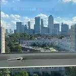 Bedroom With An Office Desk In A Shared 2 Bedroom Flat Near Canary Wharf