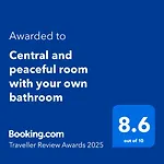 Central And Peaceful Room With Your Own Bathroom