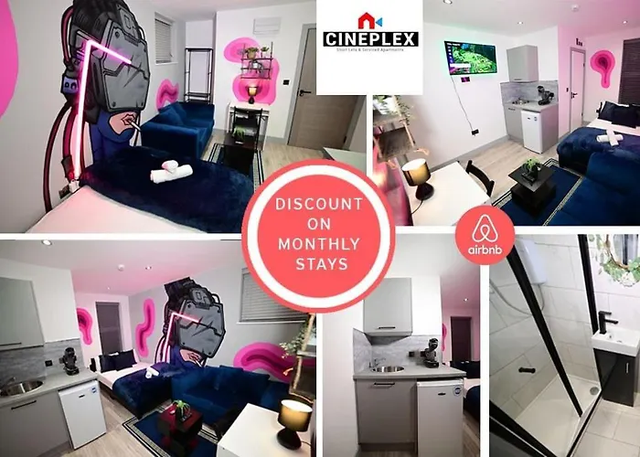 Double Bed Studio Flat With Netflix Flat B Unit C2 Wifi Disney By Cineplex Short Lets Serviced Apartments
