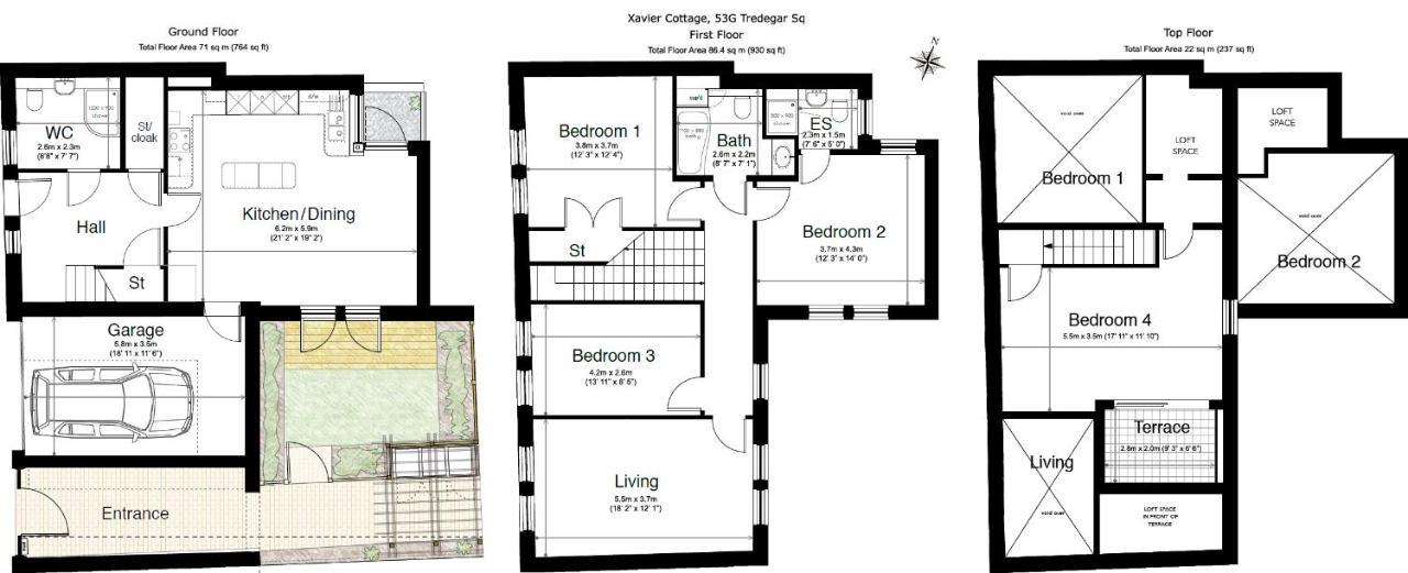 Appartement 3 Benbow Mews
