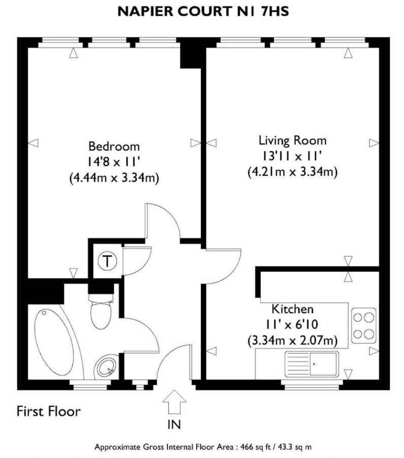 1 Bedroom Flat Close To With Free Parking Arrangement Appartement Londres