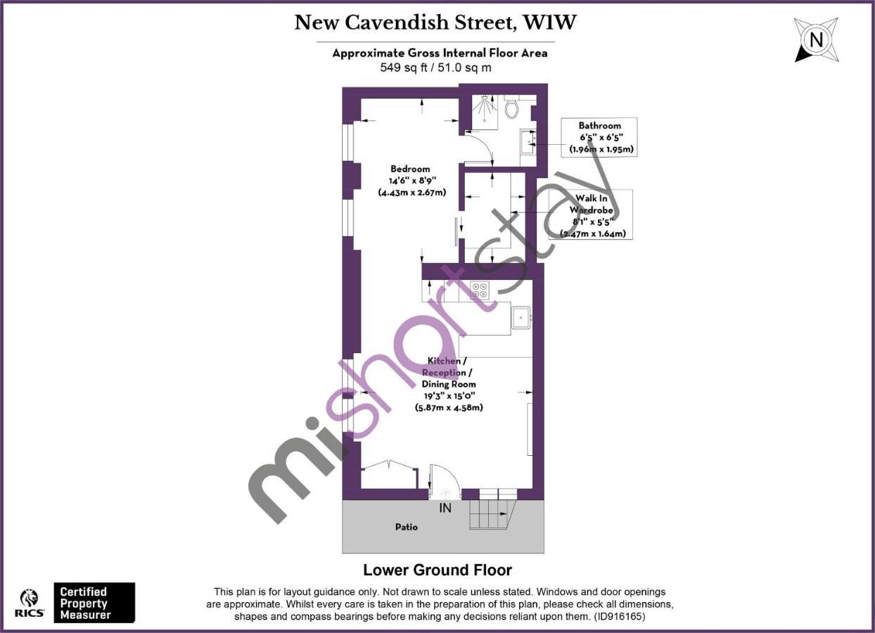 The Fitzrovia - Private One Bedroom With Own Entrance Lejlighed London