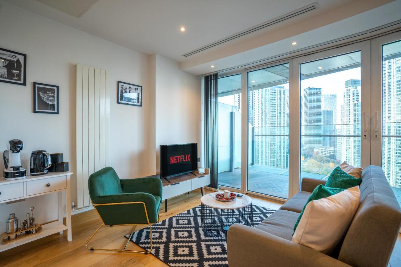 Canary Wharf Luxury Flat W/ View & Terrace Lägenhet *
