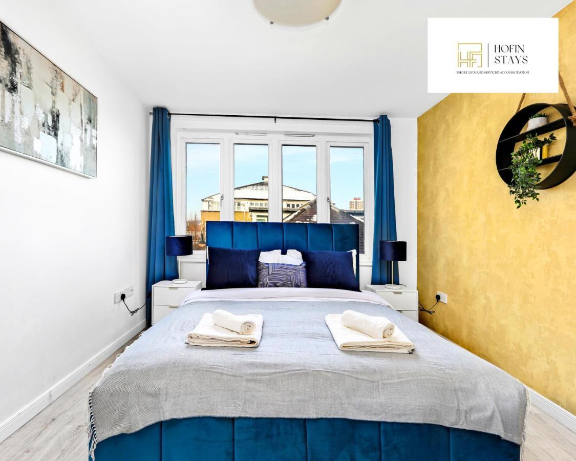2 Modern Double Bed For 6 Guests By Hofin Short Lets & Serviced Appartamento