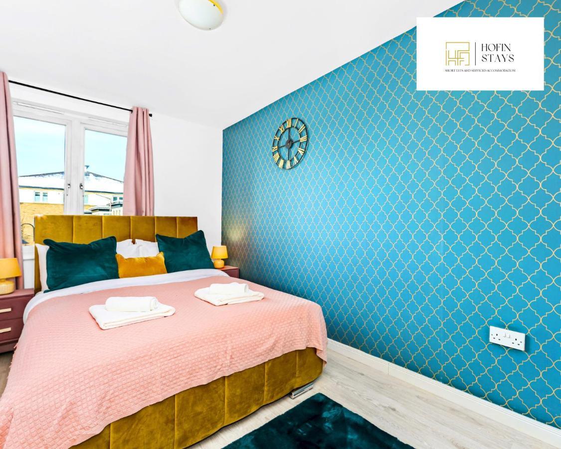 2 Modern Double Bed For 6 Guests By Hofin Short Lets & Serviced Appartamento