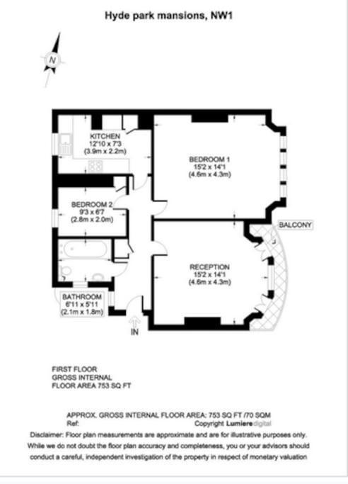 Appartement Elegant Bright Flat - Sleeps 5 Londres