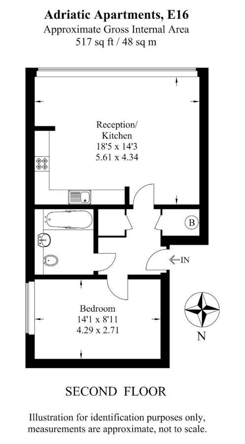 1 Bedroom With Dock Views In E16 Lejlighed