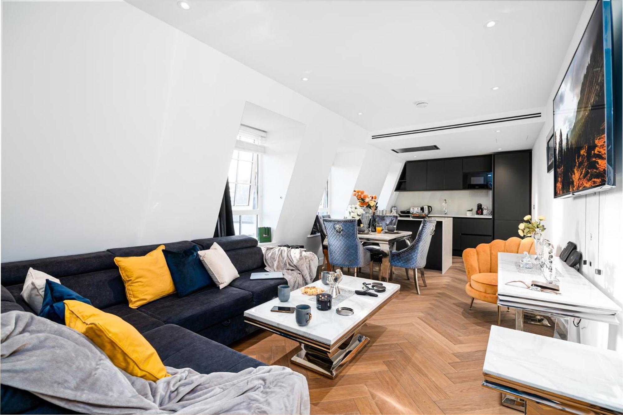 Lägenhet Stunning 1-bedroom Penthouse In Marble Arch 72 London