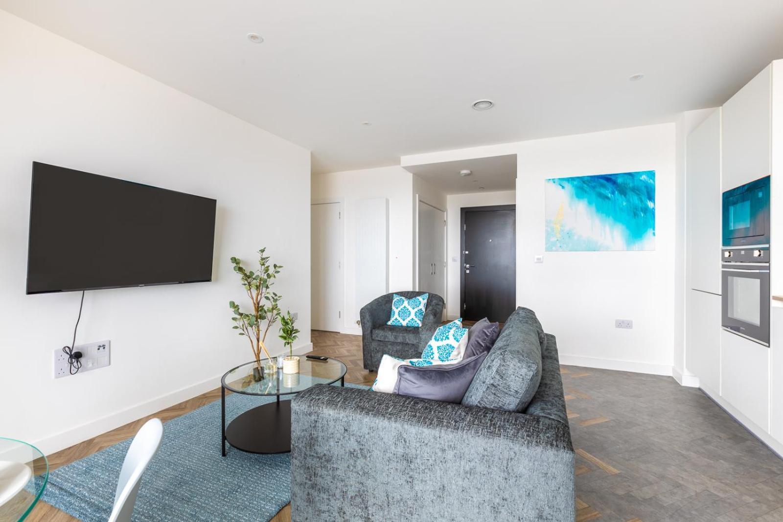 Apartment Modern 2bd Flat In Canary Wharf With And River Views