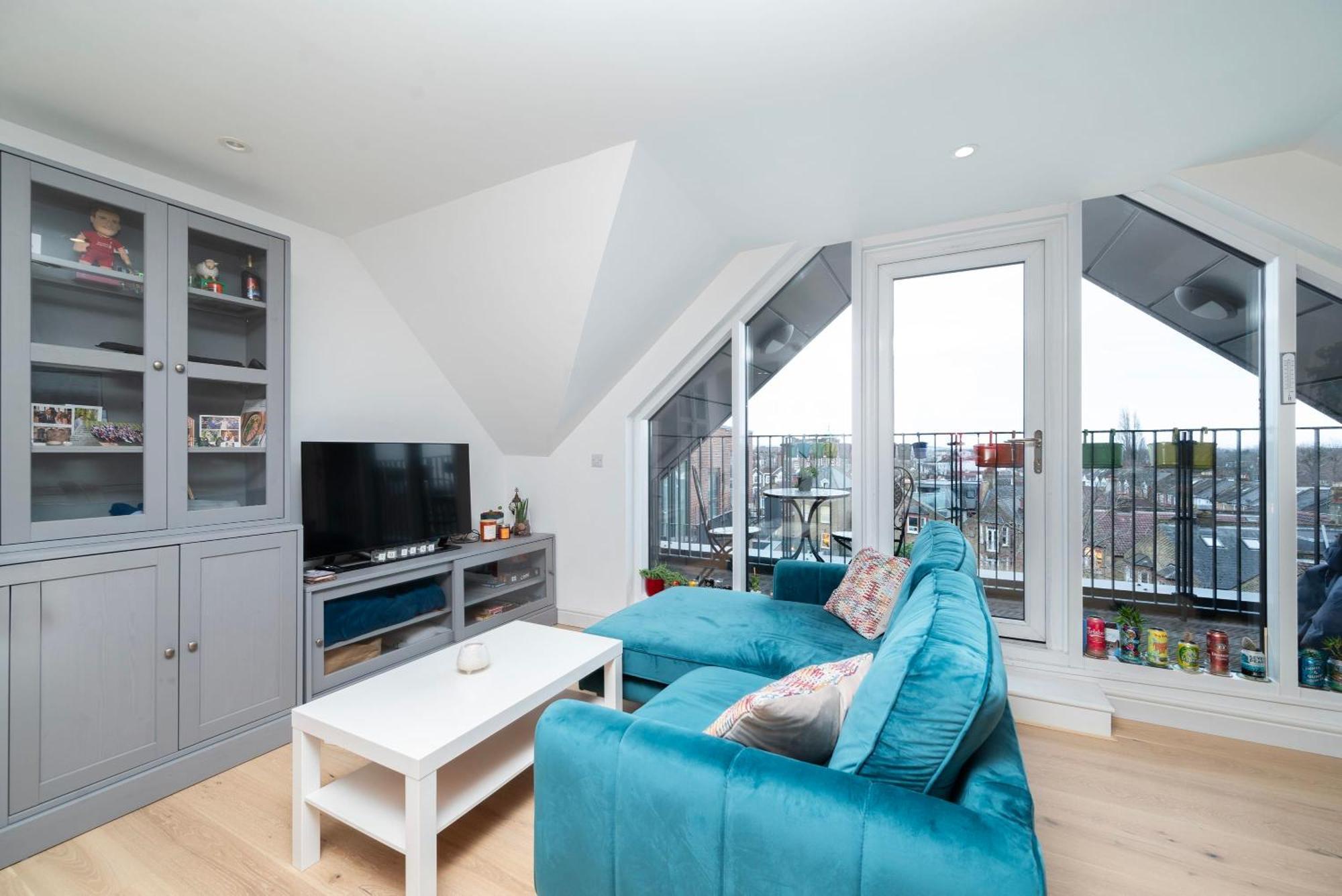 Lägenhet Chic City 1 Bedroom With Balcony Views London