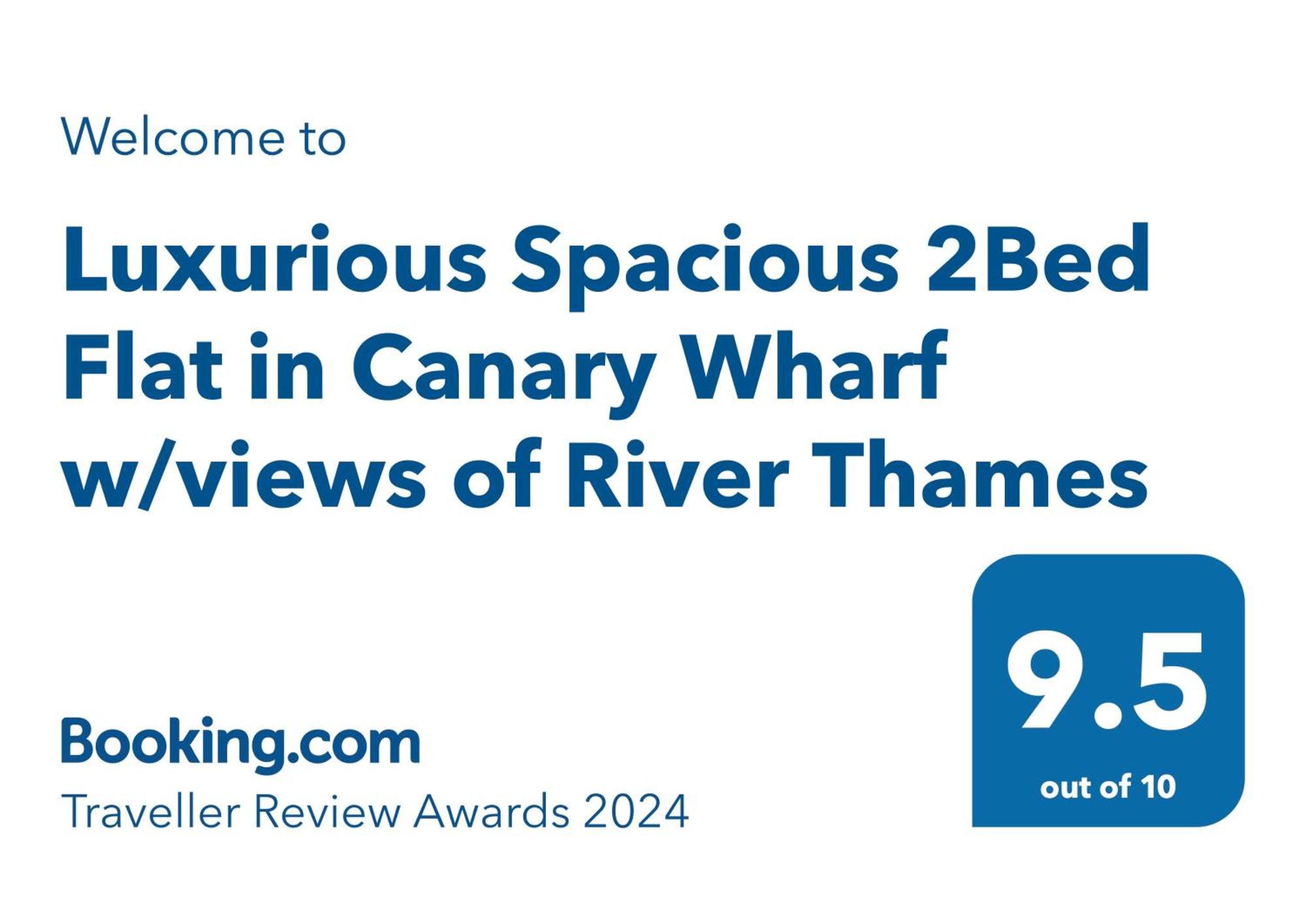 Luxurious Spacious 2bed Skyline River Views By Canary Wharf * Londra