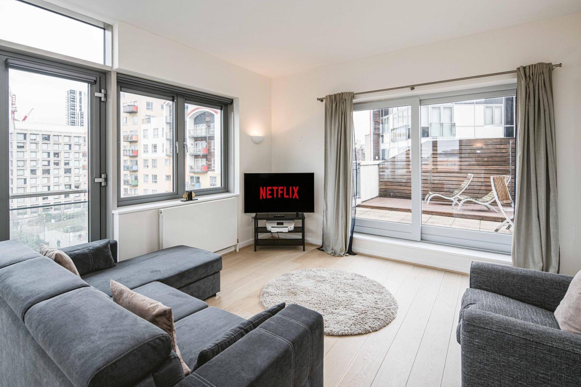 Appartamento Beautiful Penthouse With Private Terrace In Greenwich Peninsula Londra