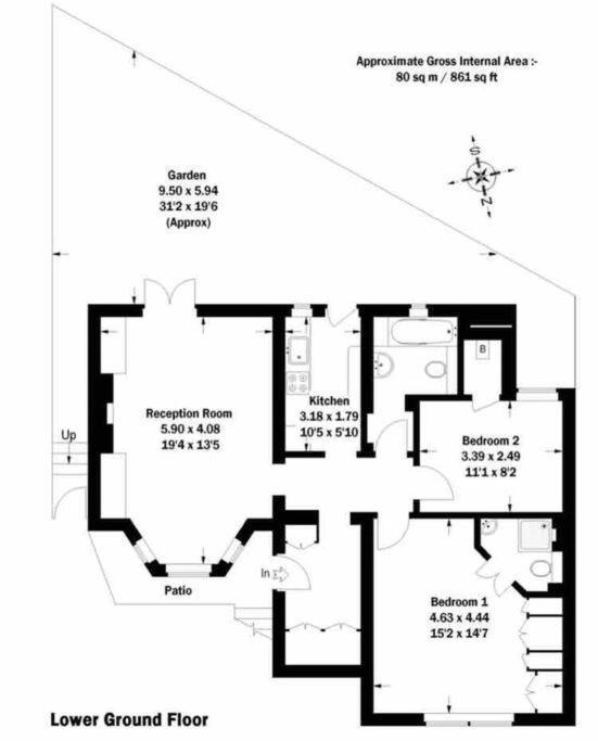 Beautiful 2 Bed/ 2 Bath Notting Hill Garden Flat Appartamento Londra
