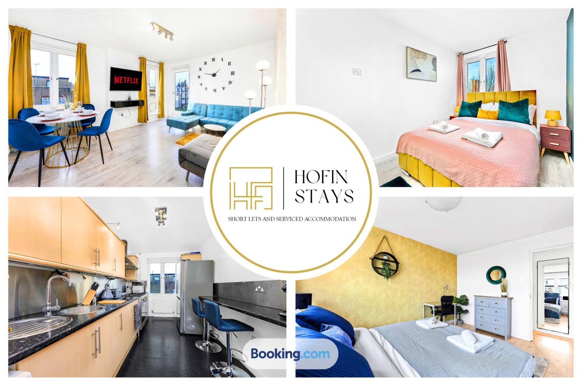 Lägenhet 2 Modern Double Bed For 6 Guests By Hofin Short Lets & Serviced London
