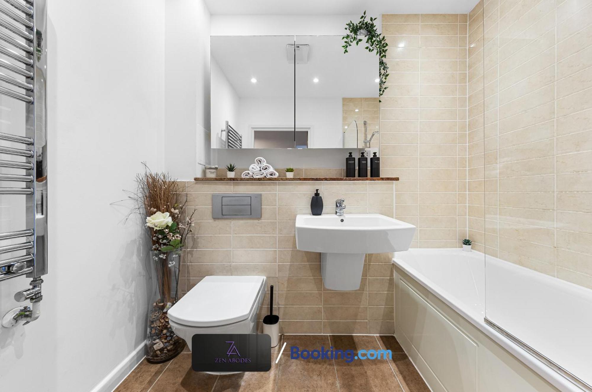 Two Bedroom Flat By Zen Abodes Short Lets & Serviced With Free Wifi & Tv Close To Old St Londra