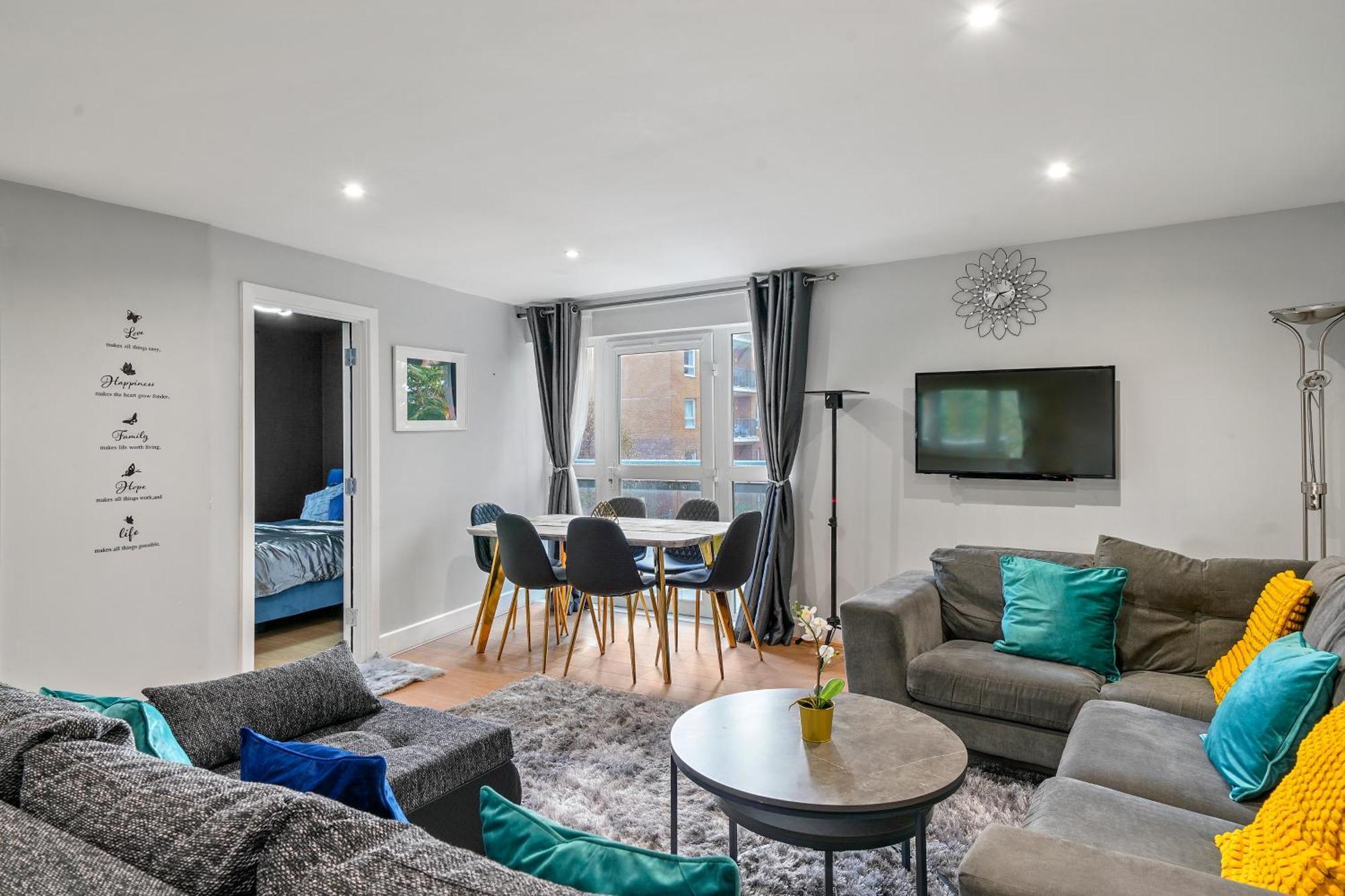 Elegant 3Br 2Bath Flat In Canary Wharf - O2 -Excel Lejlighed *