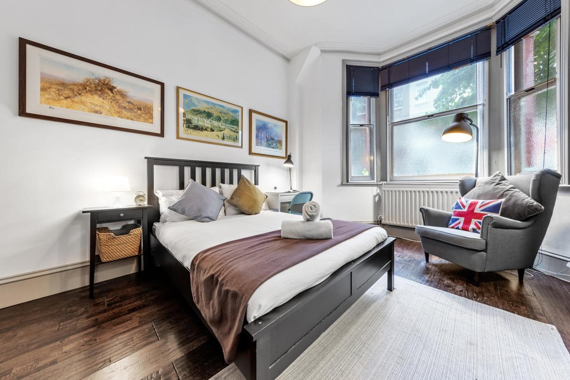 Quiet 2x Bedroom Victorian Terrace Flat + Garden Lejlighed *