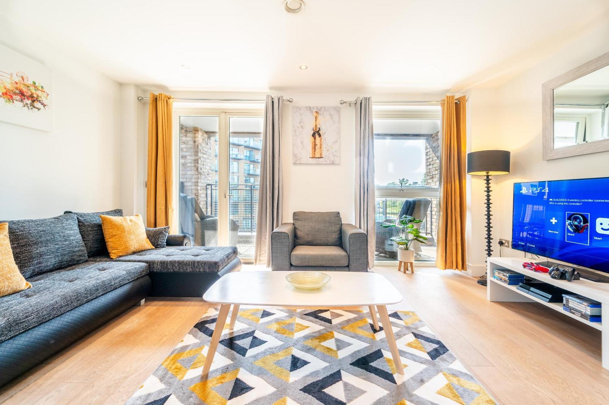 Lejlighed Luxury Greenwich 2bed 2bath - Sleep 6 Guest- 1 Min From Station - Close To Greenwich Maritime- Playstation Provided