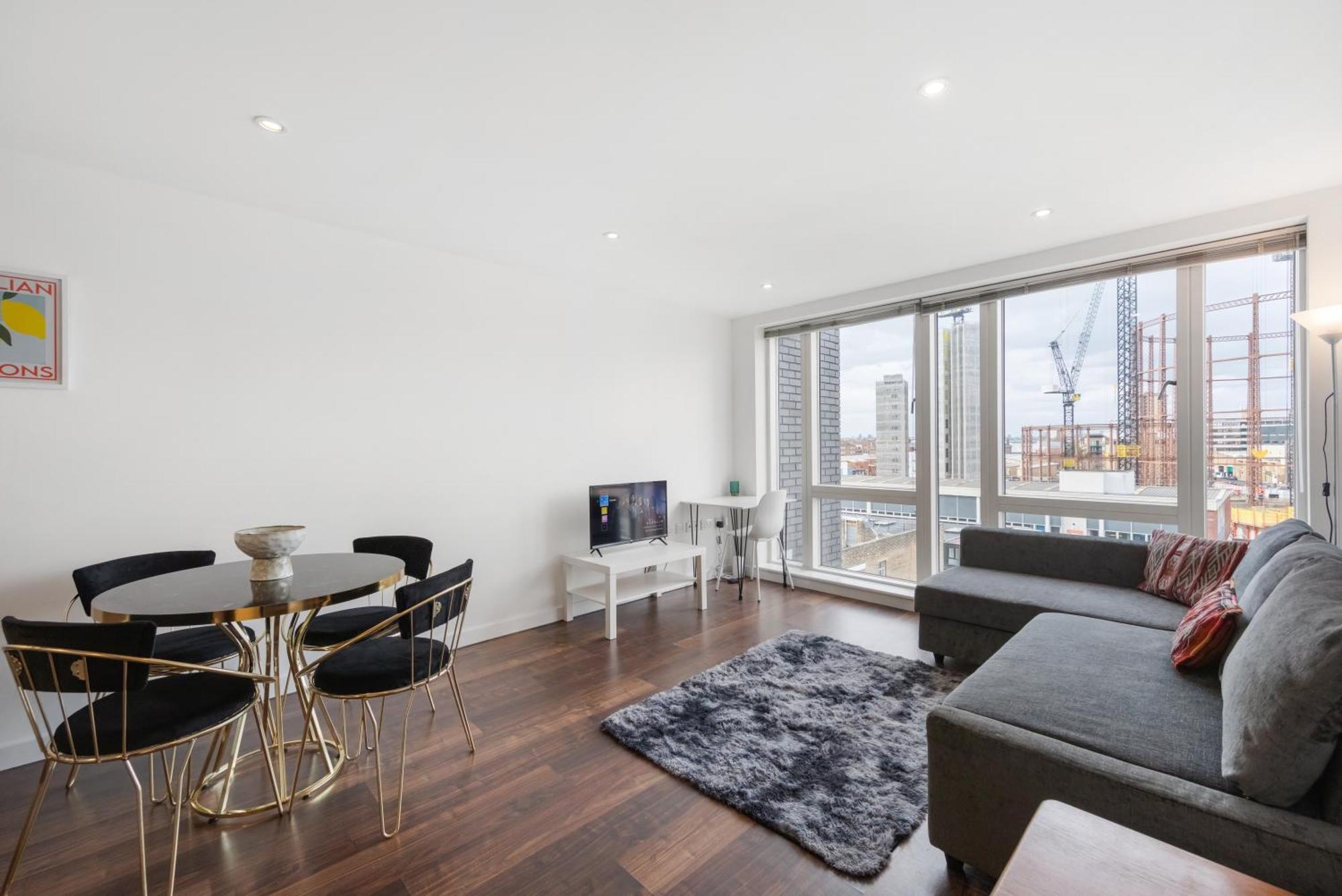Lift & Free Parking, Modern 1 Bed Flat In Shoreditch Next To Train Station Lejlighed