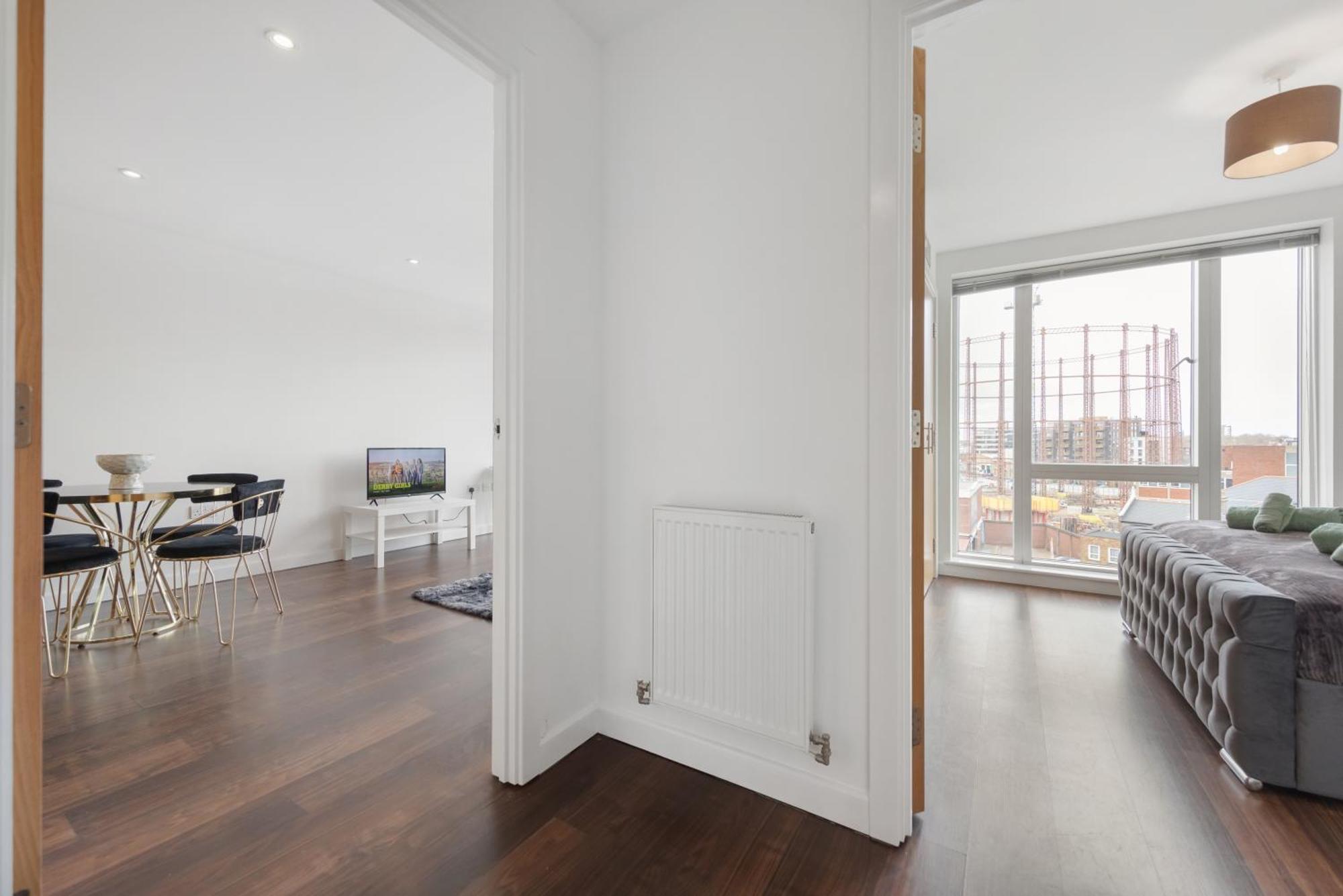 Lejlighed Lift & Free Parking, Modern 1 Bed Flat In Shoreditch Next To Train Station *