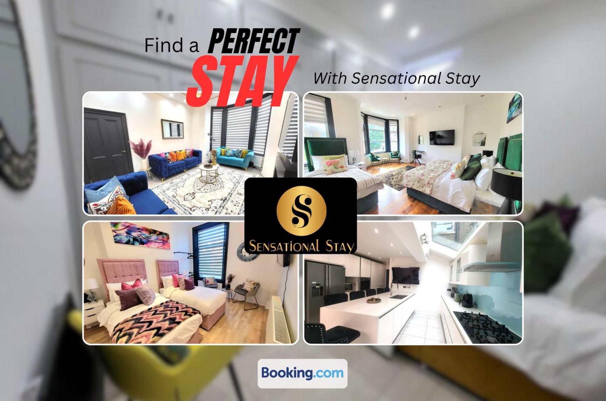 Ferienhaus Spacious Six Bedrooms House By Sensational Short Lets & Serviced With 13 Beds, Free Parking, Free Wi-fi & Balcony London