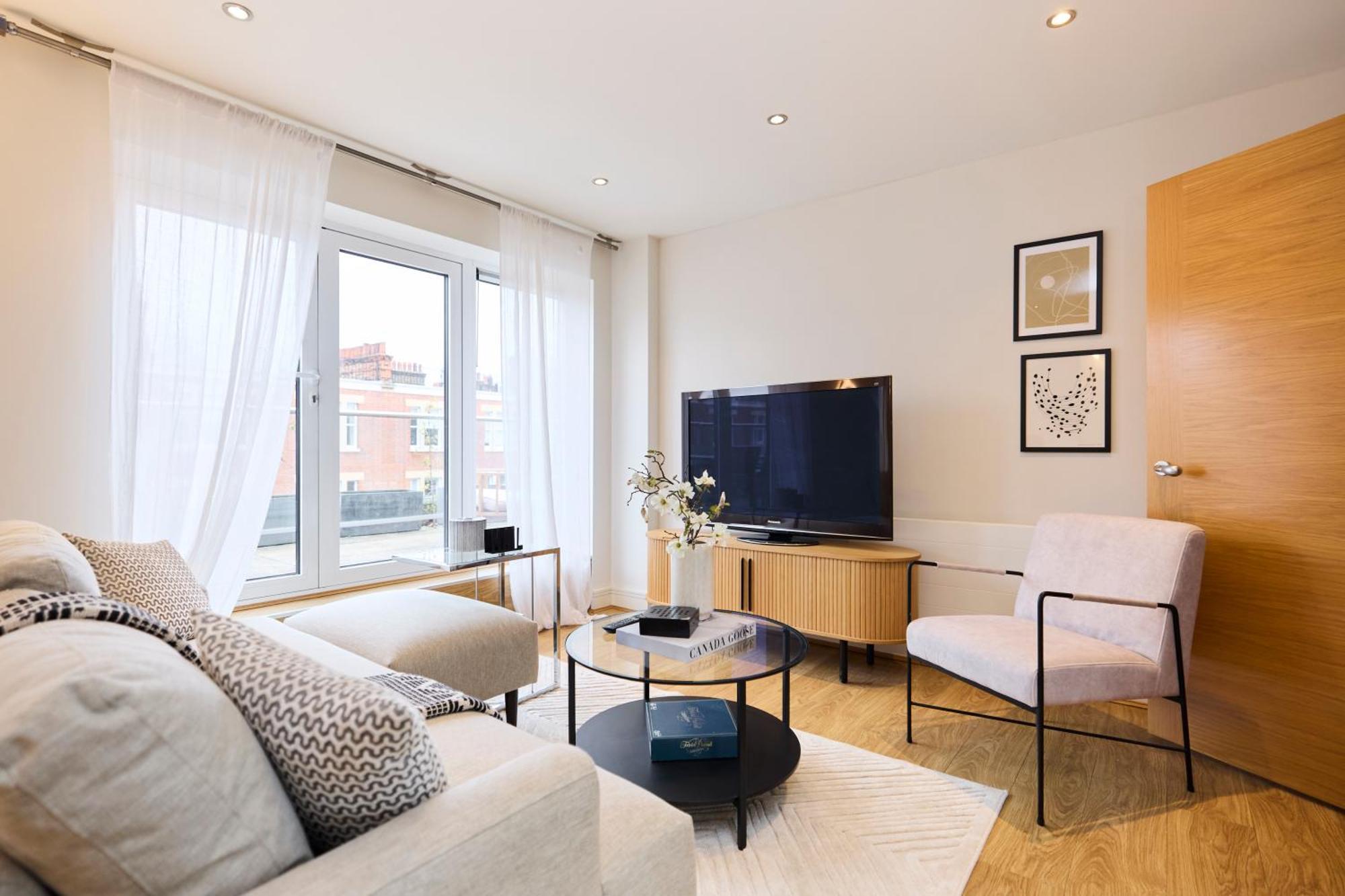 The Battersea Park Place - Amazing 2bdr Flat With Terrace Lägenhet *
