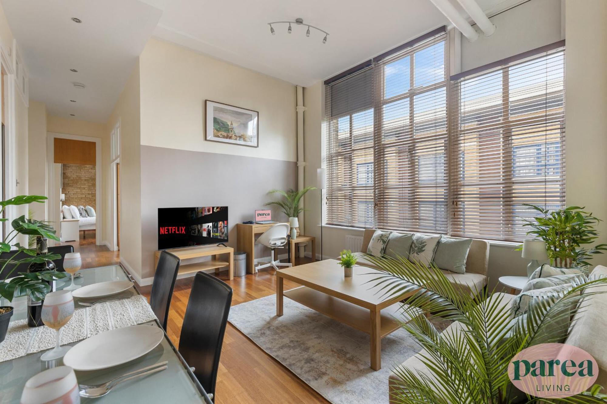 Lejlighed Parea Living - Spacious 3 Bed Flat, Canary Wharf Views With Parking *