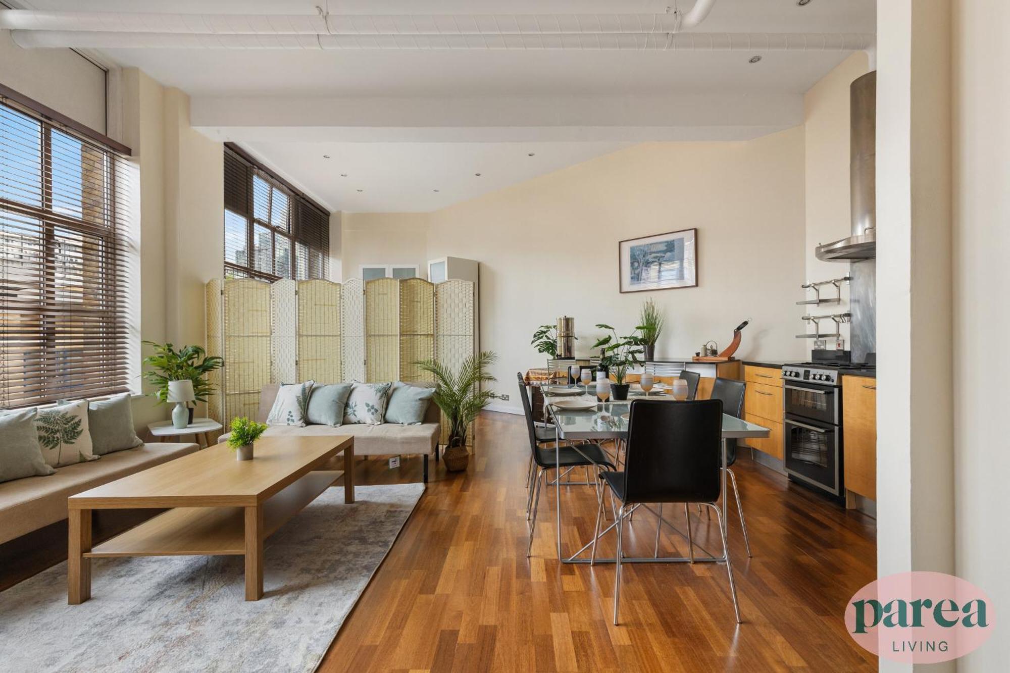 Lejlighed Parea Living - Spacious 3 Bed Flat, Canary Wharf Views With Parking London