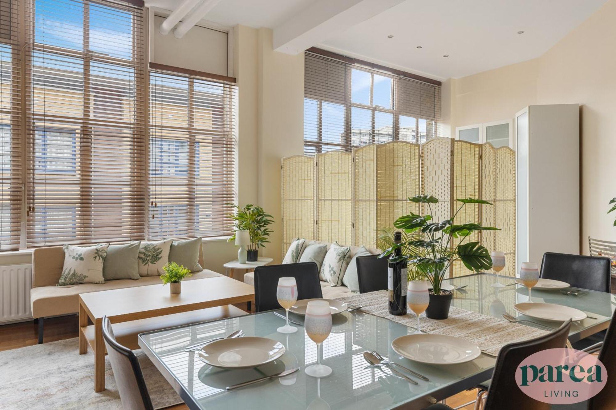 Lejlighed Parea Living - Spacious 3 Bed Flat, Canary Wharf Views With Parking London