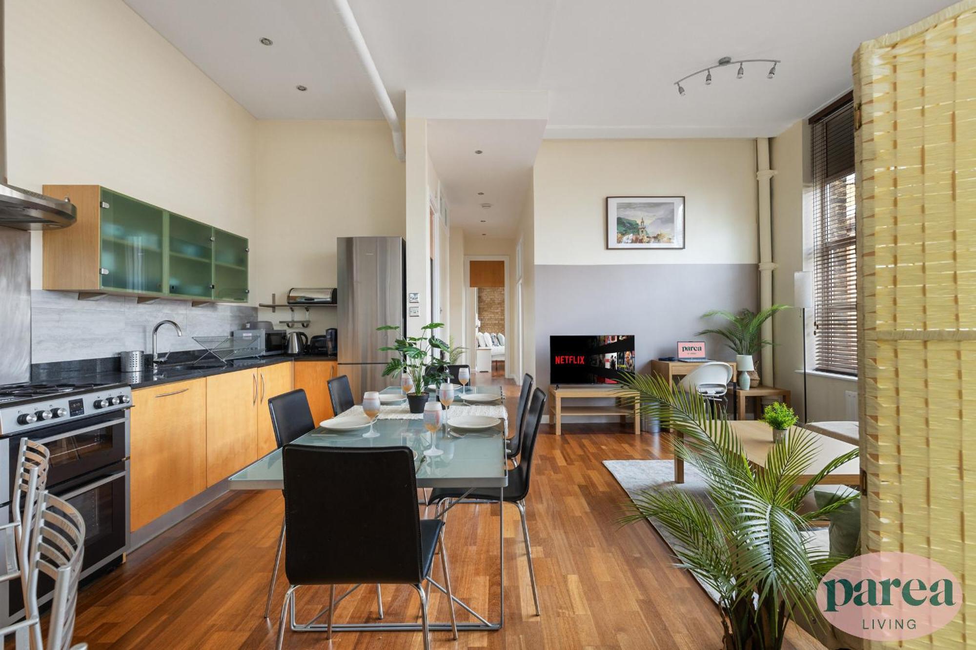 Lejlighed Parea Living - Spacious 3 Bed Flat, Canary Wharf Views With Parking *