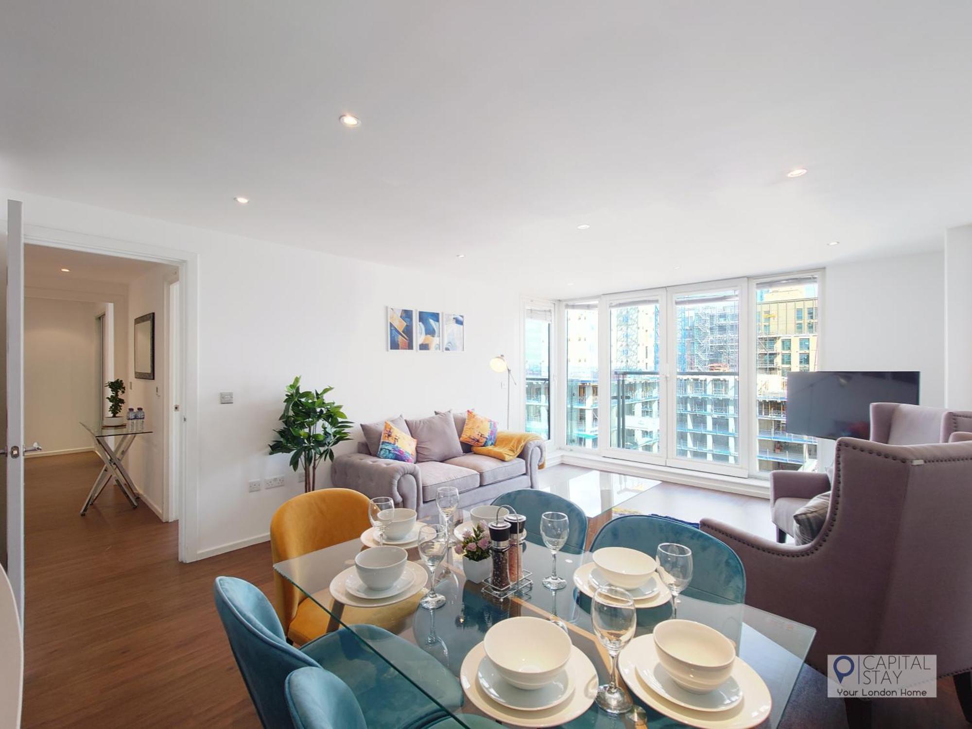 Deluxe Two Bed By Excel & O2 Appartement Londen