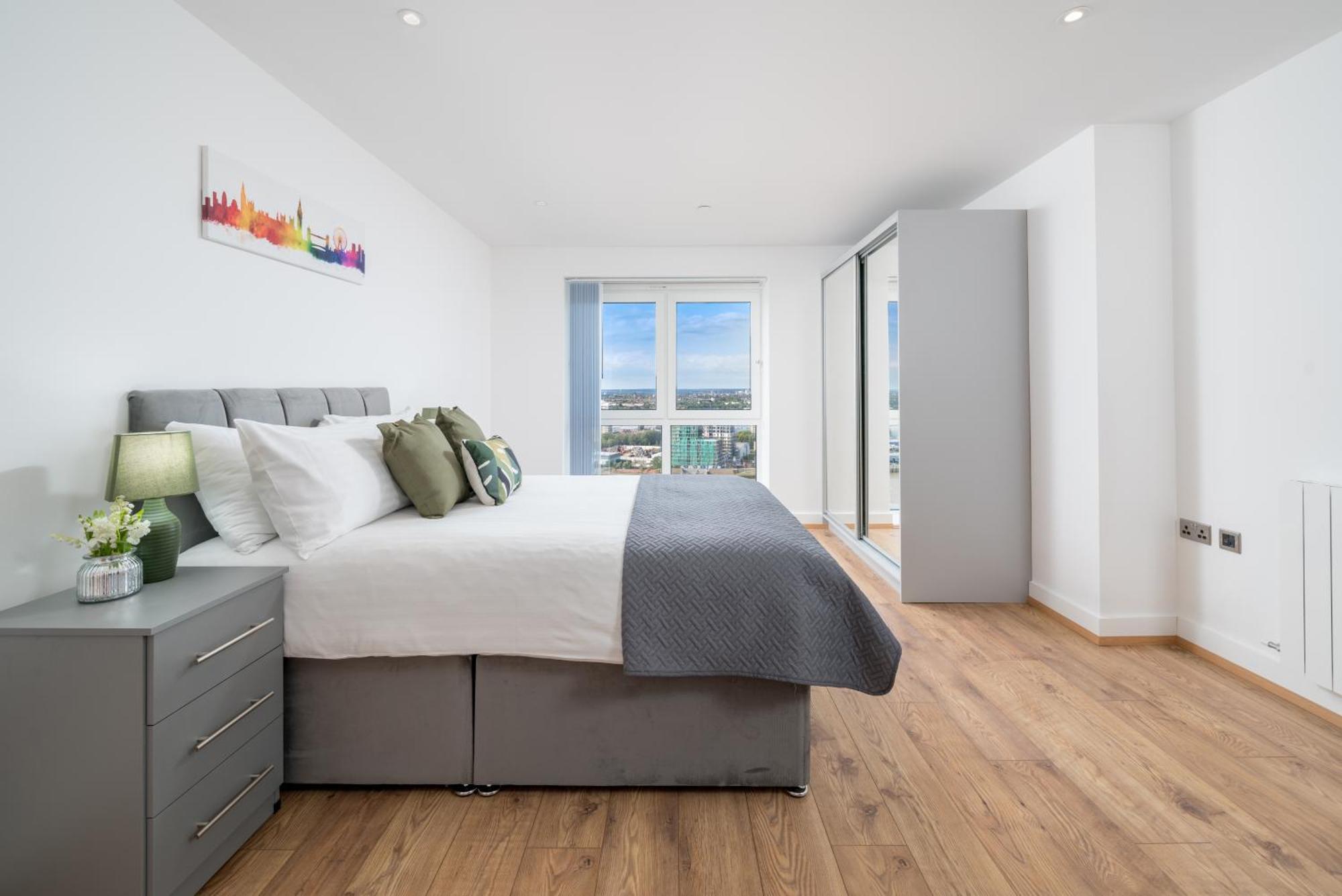 Skyvillion - River Thames Floor By Woolwich Ferry, Mins To Excel, O2 Arena , Airport With Parking Appartement Londen