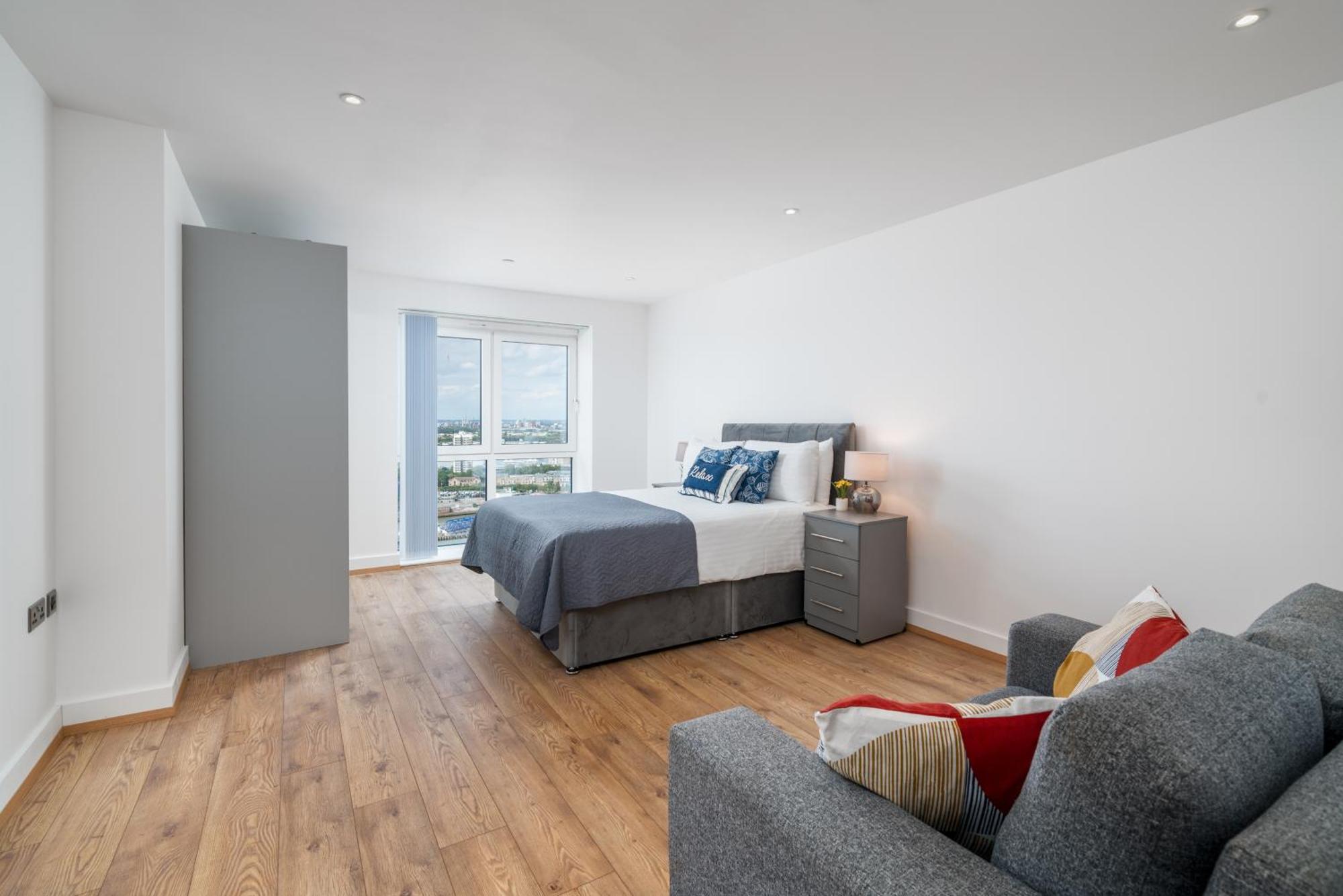 Appartement Skyvillion - River Thames Floor By Woolwich Ferry, Mins To Excel, O2 Arena , Airport With Parking