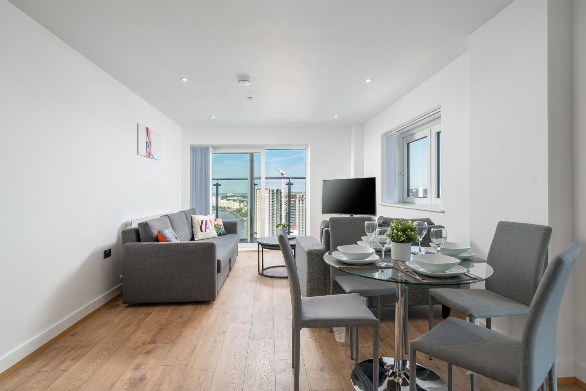 Skyvillion - River Thames Floor By Woolwich Ferry, Mins To Excel, O2 Arena , Airport With Parking Londen