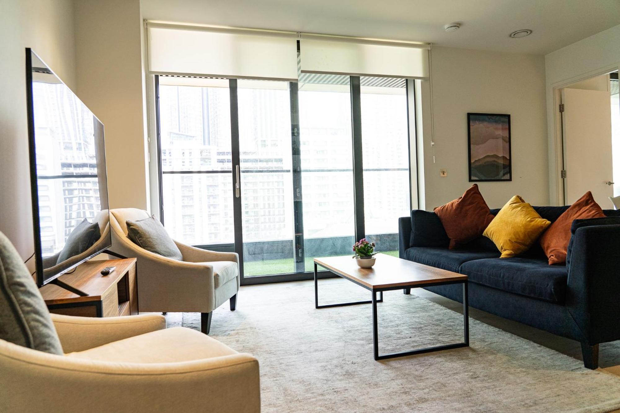 Luxury Balcony Apartment, Canary Wharf Lägenhet *