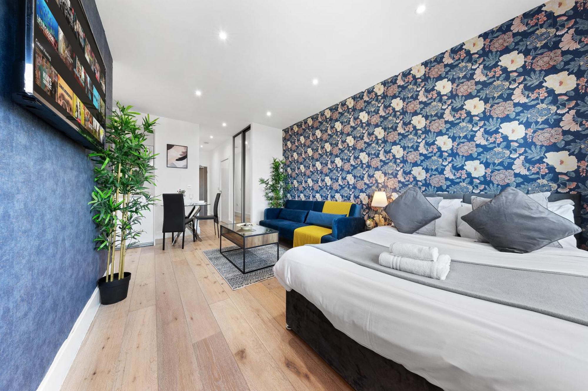 Leilighet Modern One Bedroom Flat - Sleeps 5 -near Heathrow - Ub3 London