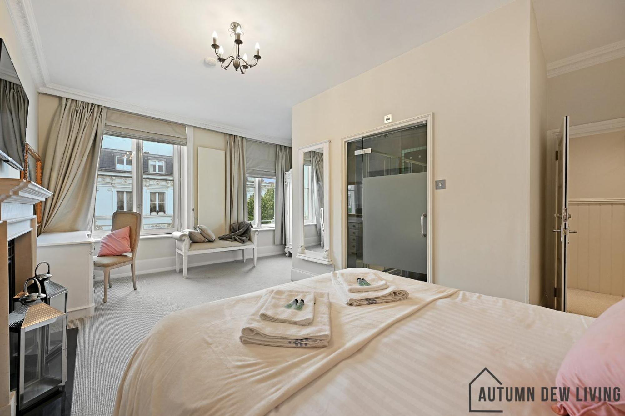 Lägenhet Beautiful 2 King Size Beds 2 Bath- Sleeps 5 In Earls Court