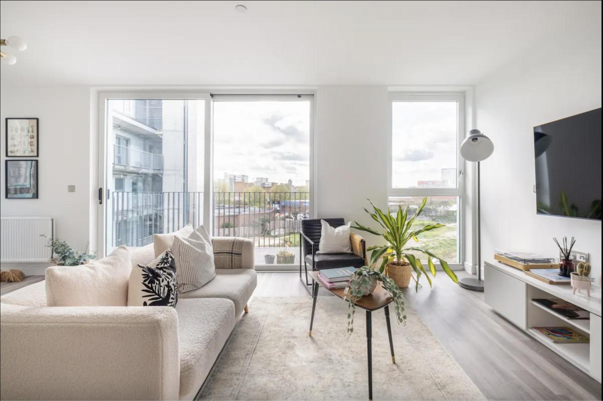 Lägenhet Scandi Style Flat In With Private Terrace *