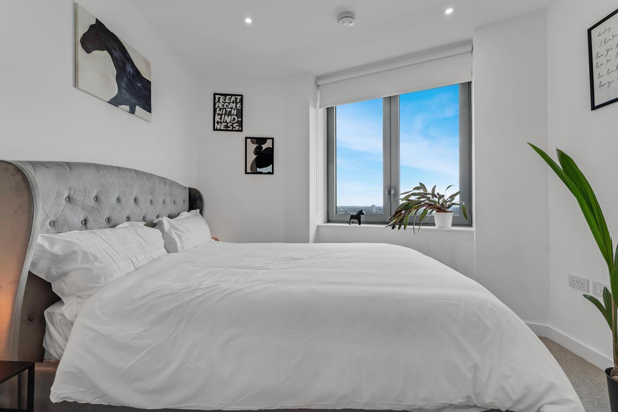 Lovely View Near Floor, 1gb Wifi, Near Canary Wharf, City, Stratford, Free Coffee, Snacks, Milk Apartment *